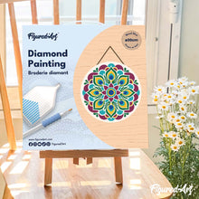Charger l'image dans la galerie, Diamond Painting sur Disque en Bois - Mandala paon