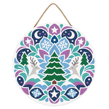 Charger l'image dans la galerie, Diamond Painting sur Disque en Bois - Mandala de Noël