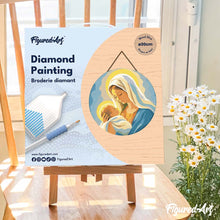 Charger l'image dans la galerie, Diamond Painting sur Disque en Bois - L'Étreinte de Marie
