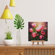 Charger l'image dans la galerie, Mini Diamond Painting 25x25cm - Belles Tulipes Roses