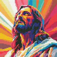 Charger l'image dans la galerie, Mini Diamond Painting 25x25cm - Jésus Rayonnant