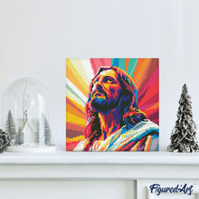 Charger l'image dans la galerie, Mini Diamond Painting 25x25cm - Jésus Rayonnant