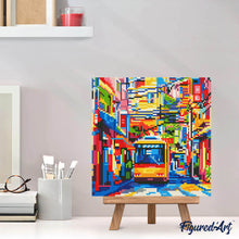 Charger l'image dans la galerie, Mini Diamond Painting 25x25cm - Bus de la Ville de Tokyo