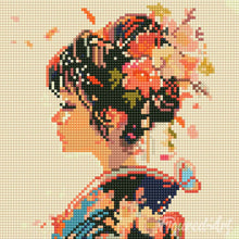 Charger l'image dans la galerie, Mini Diamond Painting 25x25cm - L’Amour à la Japonaise
