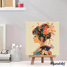 Charger l'image dans la galerie, Mini Diamond Painting 25x25cm - L’Amour à la Japonaise