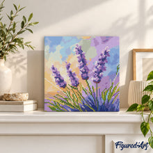 Charger l'image dans la galerie, Mini Diamond Painting 25x25cm - Lavande