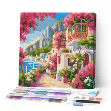 Charger l'image dans la galerie, Mini Diamond Painting 25x25cm Figured'Art - Allée Fleurie de Capri