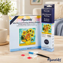 Charger l'image dans la galerie, Mini Diamond Painting 25x25cm - Van Gogh - Tournesols