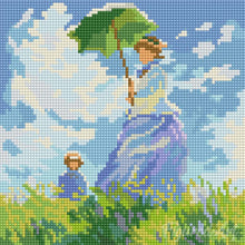 Charger l'image dans la galerie, Mini Diamond Painting 25x25cm - La Promenade - Monet
