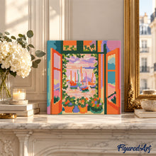 Charger l'image dans la galerie, Mini Diamond Painting 25x25cm - La Fenêtre ouverte - Matisse