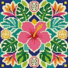 Charger l'image dans la galerie, Mini Diamond Painting 25x25cm - Mandala hibiscua