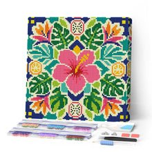 Charger l'image dans la galerie, Mini Diamond Painting 25x25cm Figured'Art - Mandala hibiscua