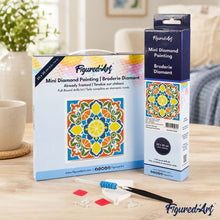 Charger l'image dans la galerie, Mini Diamond Painting 25x25cm - Mandala agrumes