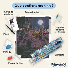 Charger l'image dans la galerie, Broderie Diamant - Harry Potter - Château de Poudlard la Nuit
