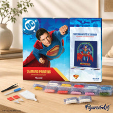 Charger l'image dans la galerie, Broderie Diamant - Superman Cité de Demain 40x50cm toile tendue sur châssis