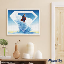 Charger l'image dans la galerie, Broderie Diamant - Superman - Forteresse de Solitude avec Bouclier-S