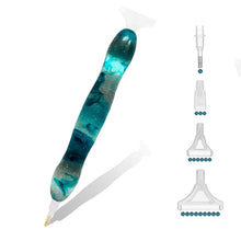 Charger l'image dans la galerie, Stylo Premium Diamond Painting Ergonomique Vagues Turquoise 5 Variantes