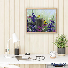 Charger l'image dans la galerie, Peinture par numéros Couple de Chardonneret | Figured'Art intermédiaire animaux oiseaux fleurs nouveautés