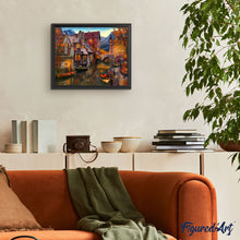 Charger l'image dans la galerie, Peinture par numéros Canaux chaleureux | Figured'Art complexe nouveautés ville paysages