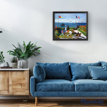 Charger l'image dans la galerie, Peinture par numéros La terrasse à SainteAdresse Monet Figured'Art nouveautés paysages reproduction intermédiaire