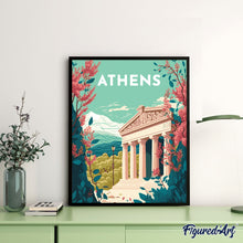 Charger l'image dans la galerie, Affiche Vintage Athènes