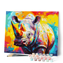 Charger l'image dans la galerie, Rhinocéros Coloré Abstrait