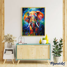 Charger l'image dans la galerie, Éléphant Coloré Abstrait