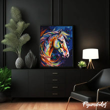 Charger l'image dans la galerie, Cheval Coloré Abstrait