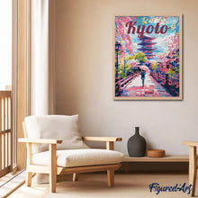 Charger l'image dans la galerie, Affiche de voyage Kyoto en fleurs