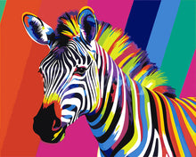 Charger l'image dans la galerie, Peinture par numéros Figured'Art Rayure de zèbre Pop Art