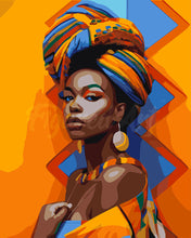 Charger l'image dans la galerie, Peinture par numéros Figured'Art Fille Africaine traditionnelle