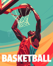 Charger l'image dans la galerie, Peinture par numéros Figured'Art Affiche sportive Basket