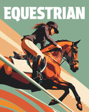 Charger l'image dans la galerie, Peinture par numéros Figured'Art Affiche sportive Equitation