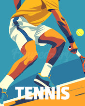 Charger l'image dans la galerie, Peinture par numéros Figured'Art Affiche sportive Tennis