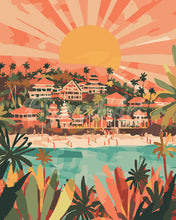 Charger l'image dans la galerie, Peinture par numéros Figured'Art Lever de soleil à Bali