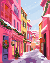 Charger l'image dans la galerie, Peinture par numéros Figured'Art Allée de Noël Rose