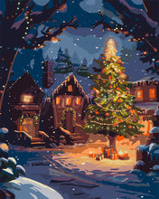 Charger l'image dans la galerie, Peinture par numéros Figured'Art Soirée Enchantée de Noël