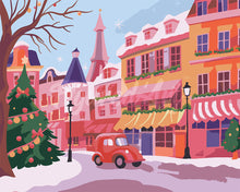 Charger l'image dans la galerie, Peinture par numéros Figured'Art Ville de Noël Colorée