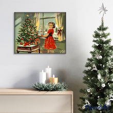Charger l'image dans la galerie, Petite Fille Vintage de Noël