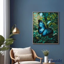Charger l'image dans la galerie, Papillon Morpho Bleu