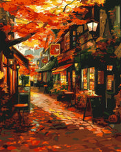 Charger l'image dans la galerie, Peinture par numéros Figured'Art Rue du café en Automne
