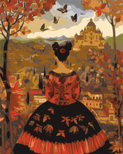 Charger l'image dans la galerie, Peinture par numéros Figured'Art Femme en  Automne inspirée de Frida Kahlo