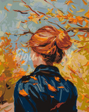 Charger l'image dans la galerie, Peinture par numéros Figured'Art Femme en  Automne inspirée de Van Gogh