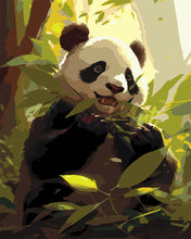 Charger l'image dans la galerie, Peinture par numéros Figured'Art Panda Grignotant