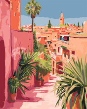 Charger l'image dans la galerie, Peinture par numéros Figured'Art Vue sur une ville marocaine