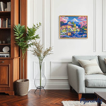 Charger l'image dans la galerie, Maison et Cerisiers en Fleurs près de l’Étang