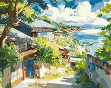 Charger l'image dans la galerie, Peinture par numéros Figured'Art Village Côtier au Japon