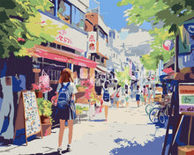 Charger l'image dans la galerie, Peinture par numéros Figured'Art Matin dans un Quartier Japonais
