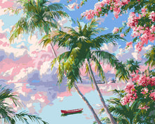 Charger l'image dans la galerie, Peinture par numéros Figured'Art Lagon de Rêve Tropical