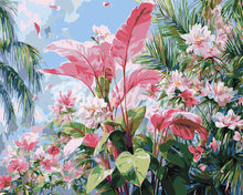 Charger l'image dans la galerie, Peinture par numéros Figured'Art Floraison rose tropicale